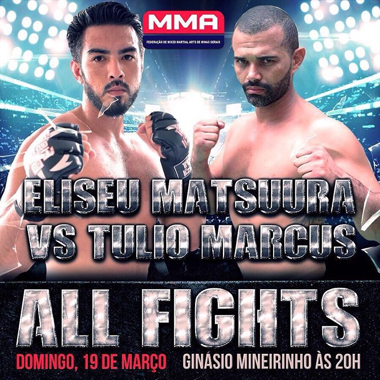 O ALL FIGHTS DE MMA- GinA?sio MINEIRINHO em BELO HORIZONTE no dia 19 de marA�o de 2017