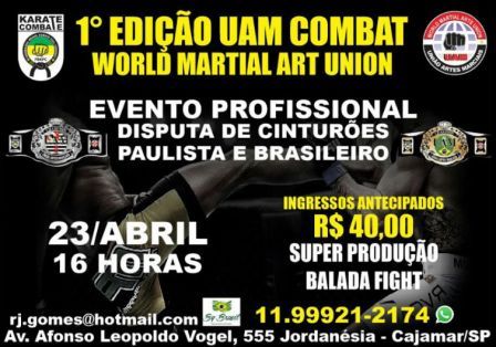 CAPITAL DA TROCAA�A?O – Cajamar e proposta de UNIA?O das ARTES MARCIAIS em uma sA? entidade