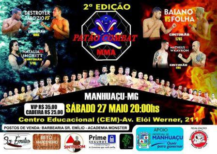 EVENTOS DE LUTAS a�� MMA no Brasil PatA?o Combat MMA 2