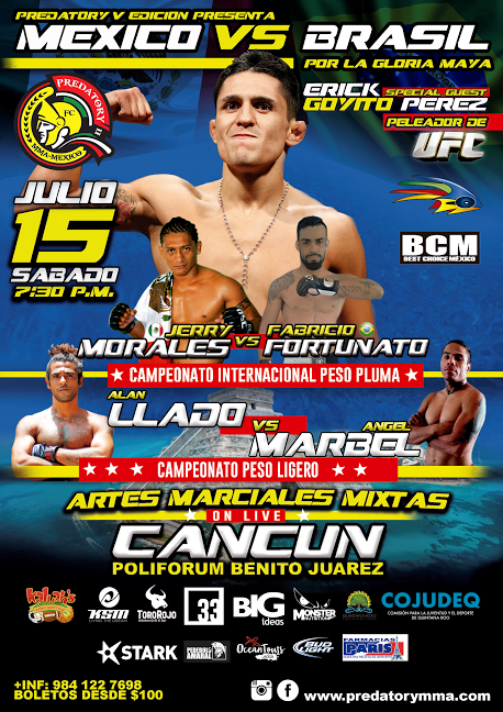 Predatory MMA 5 em Cancun – MA�xico