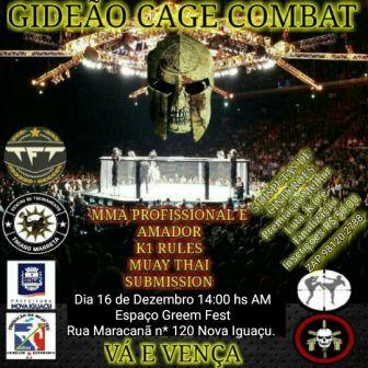 MMA – Evento GIDEÃO CAGE – Forças Especiais no OCTÓGONO