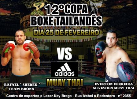 Boxe Tailandês -Pupilo do ex-UFC Vinicius Vina, Rafael Shrek está confiante para encarar Everton Ferreira na Copa Boxe Tailandês 12