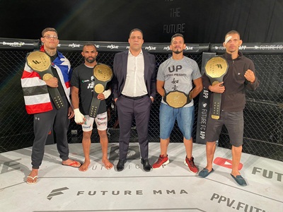 Com direito a virada e nocaute espetacular, Future MMA consagra 4 novos campeões