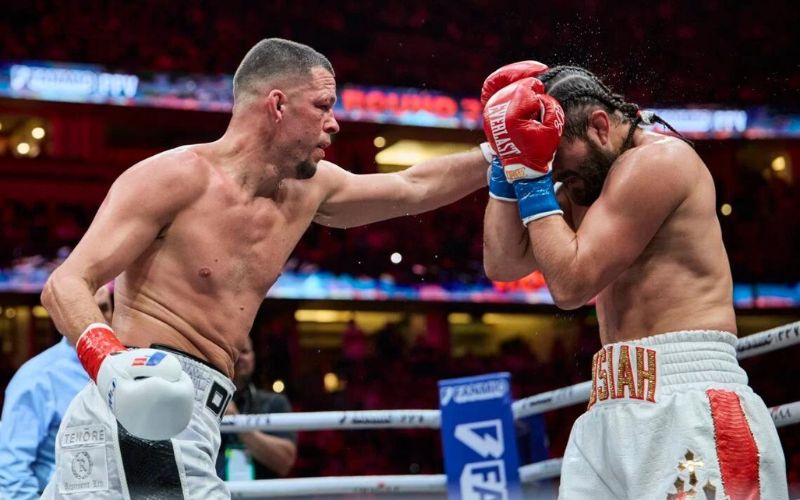 Nate Diaz vence Jorge Masvidal em confronto de boxe profissional